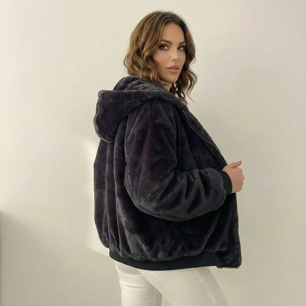Luna | Reversible Teddy Bomber Jacket
