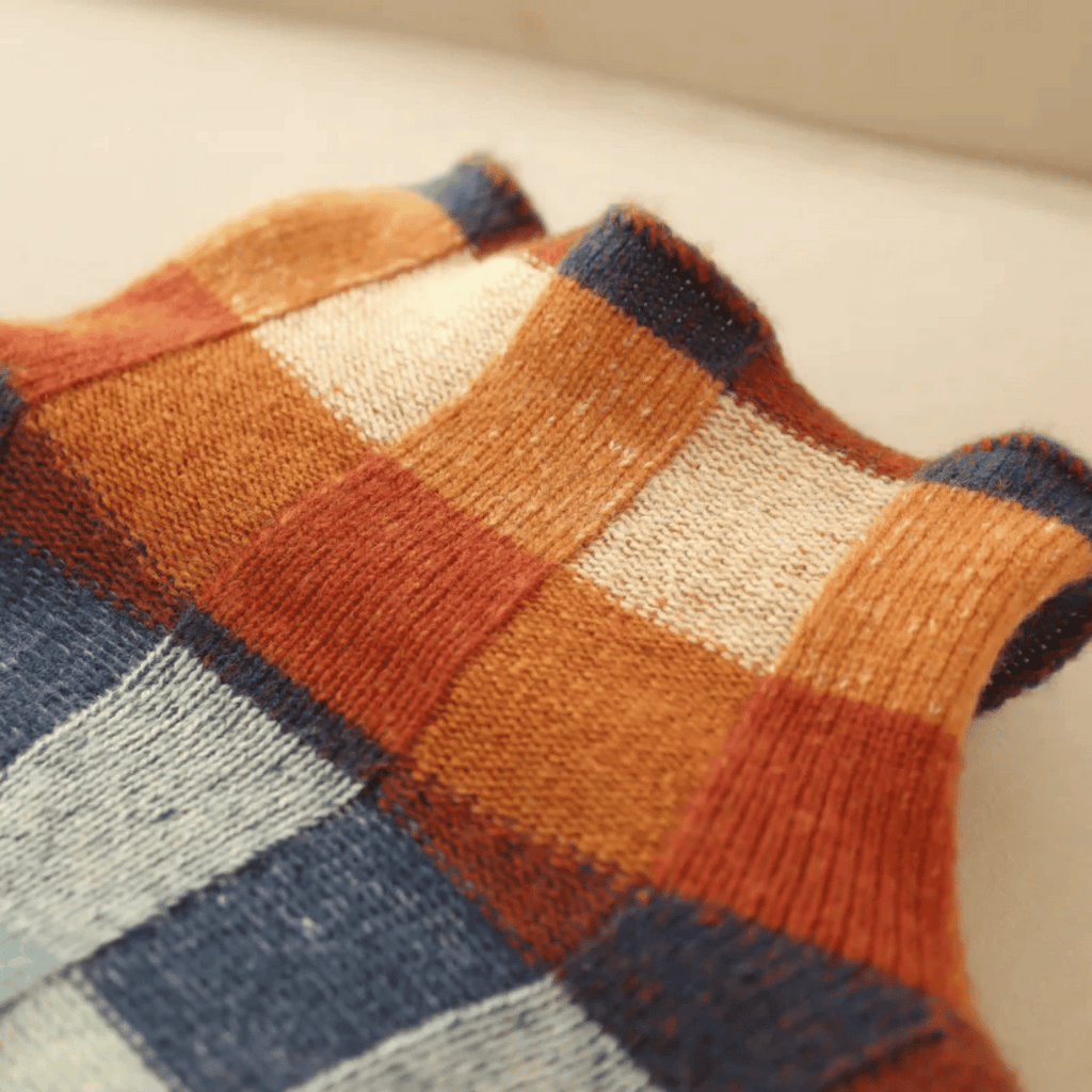 Ravelyn | Cashmere patchwork turtleneck Sweater