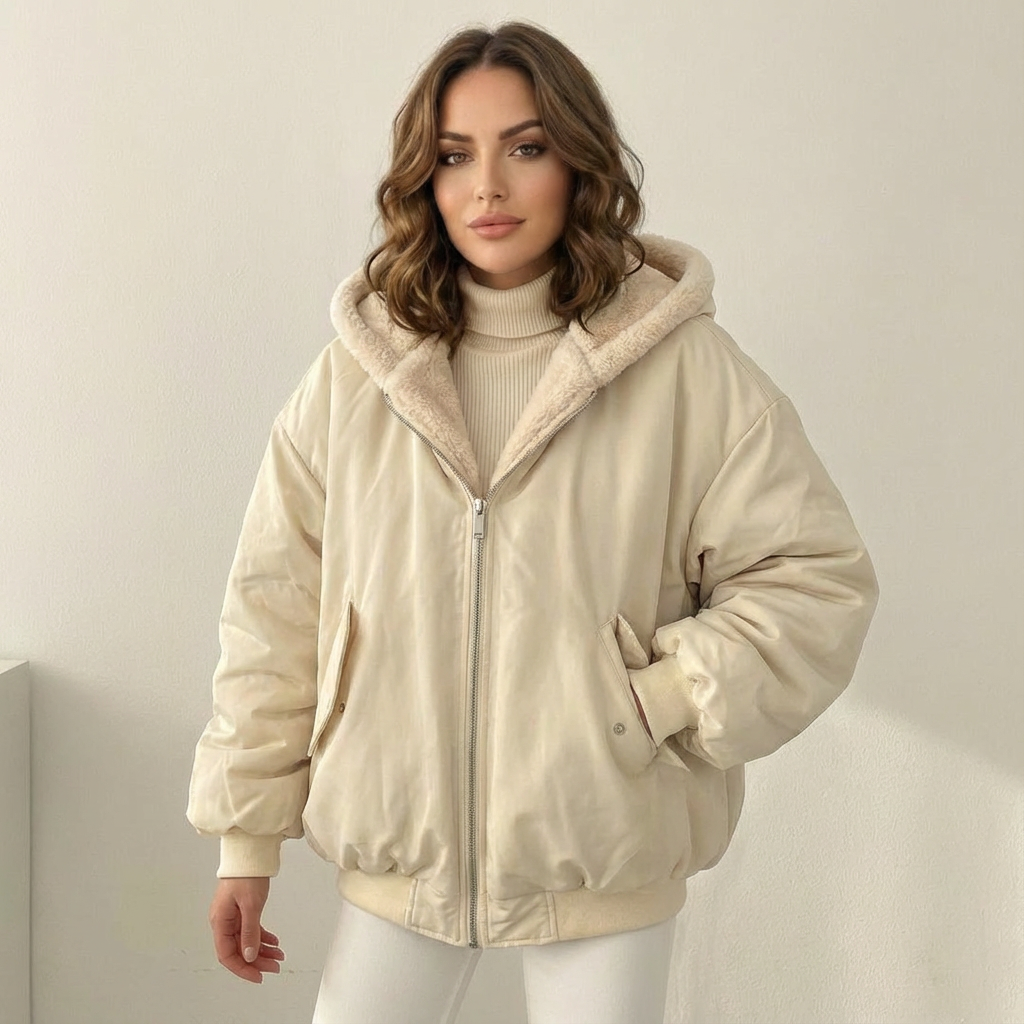 Luna | Reversible Teddy Bomber Jacket