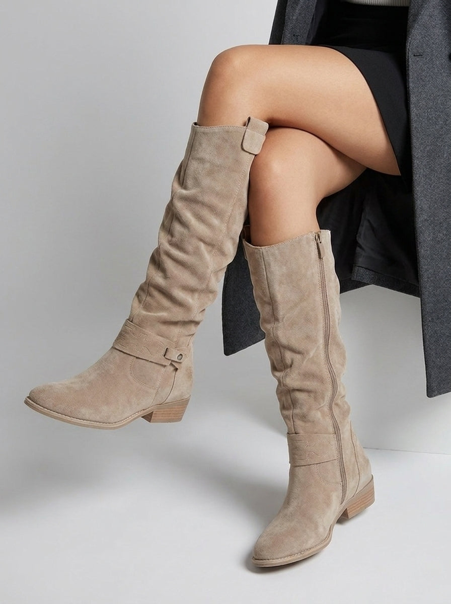 Serenya | Knee-High Suede Boots Women