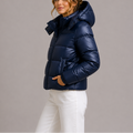 Women's Hooded Puffer Jacket | Lightweight Quilted Winter Coat | Warm Insulated Jacket
