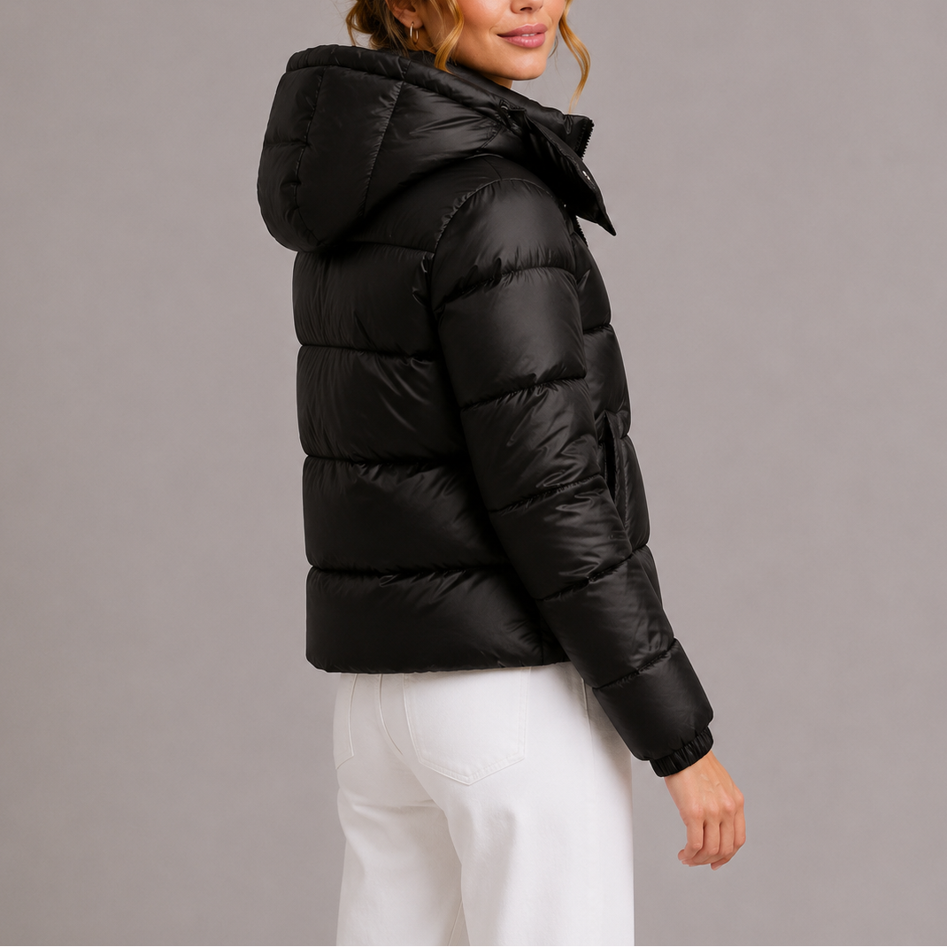 Women's Hooded Puffer Jacket | Lightweight Quilted Winter Coat | Warm Insulated Jacket