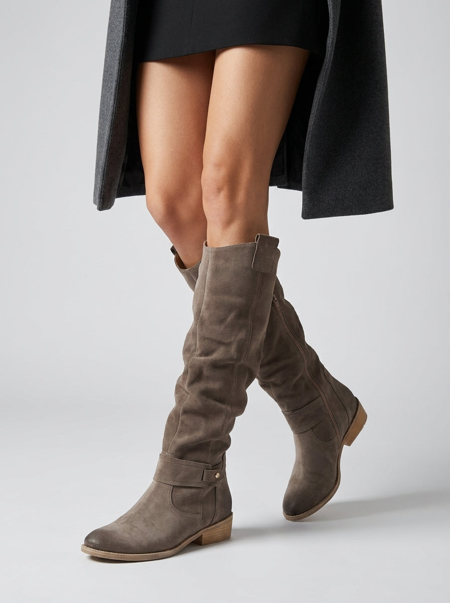 Serenya | Knee-High Suede Boots Women