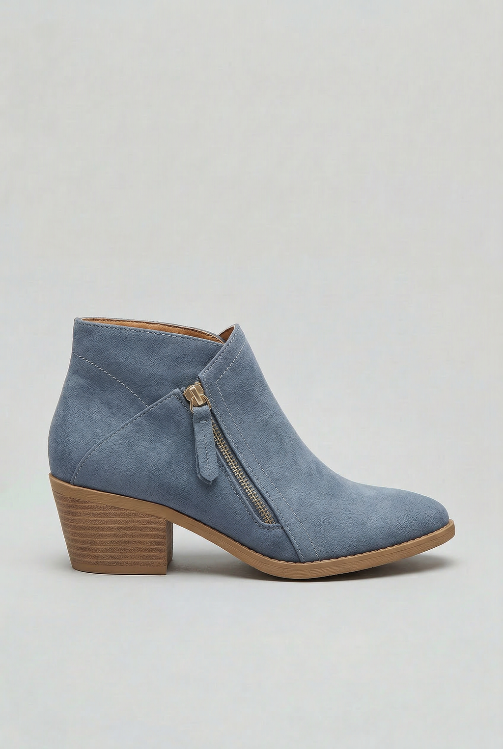 Women’s Ankle Boots | Block Heel with Side Zip