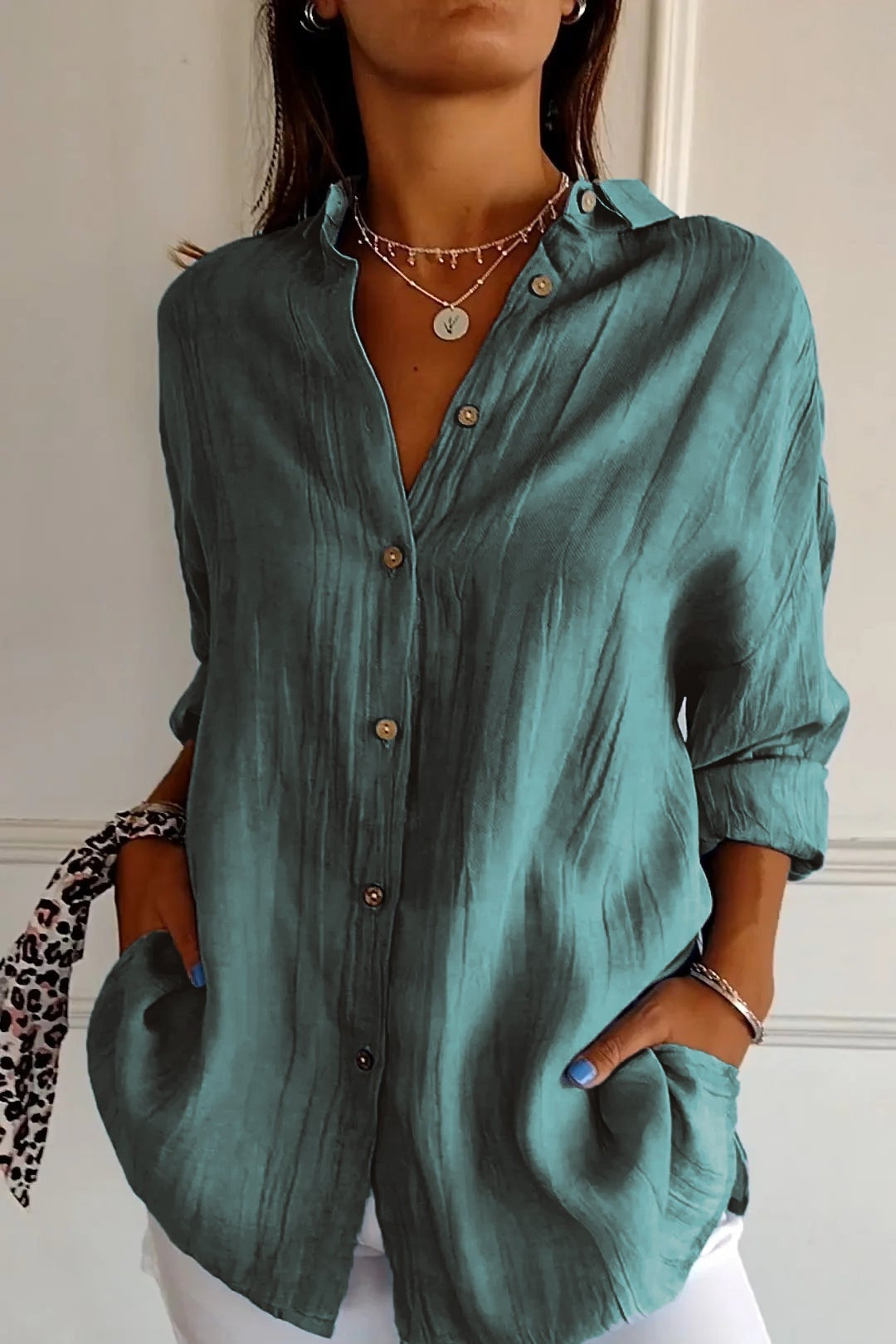 Women’s Shirt | Button Up Long Sleeve