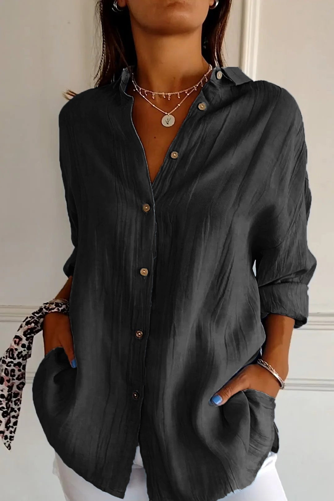 Women’s Shirt | Button Up Long Sleeve