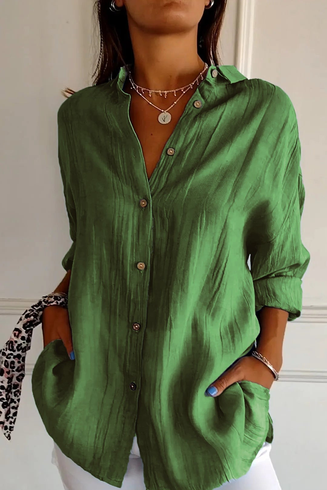 Women’s Shirt | Button Up Long Sleeve