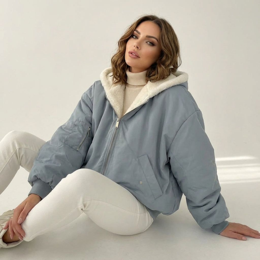 Luna | Reversible Teddy Bomber Jacket