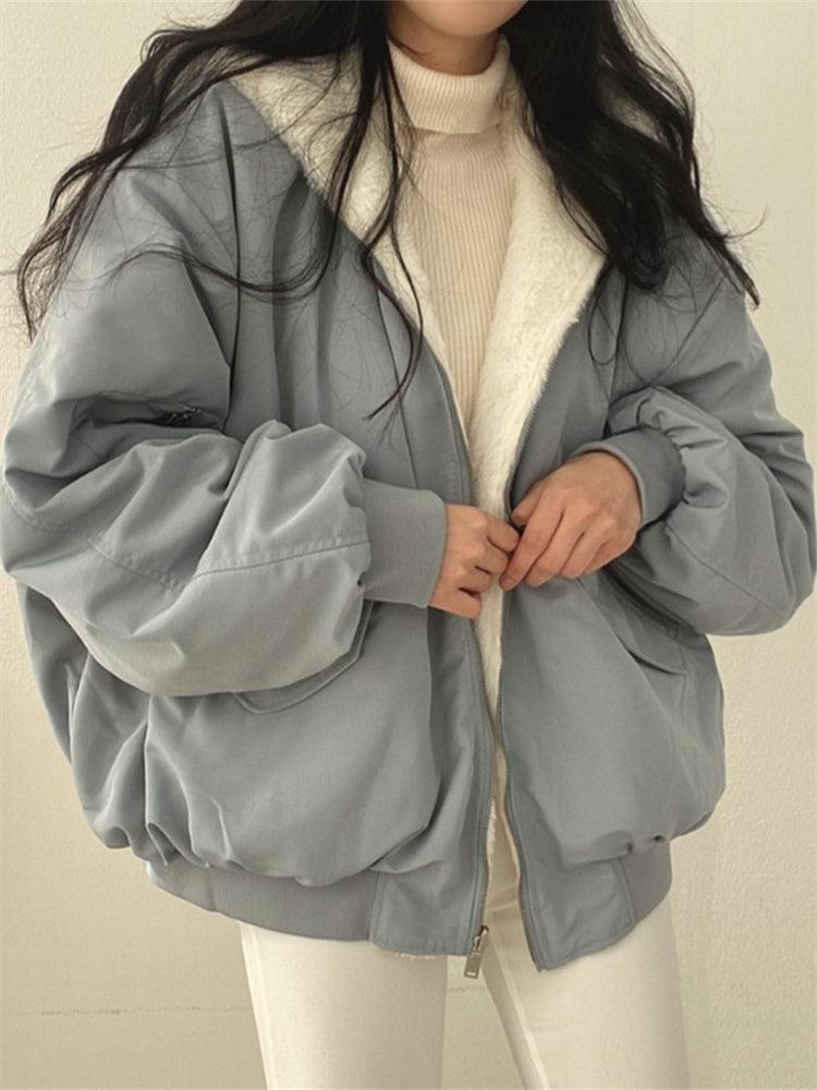 Luna | Reversible Teddy Bomber Jacket