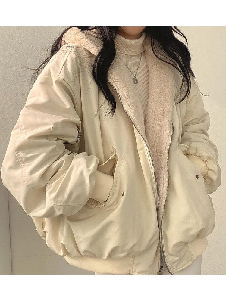 Luna | Reversible Teddy Bomber Jacket