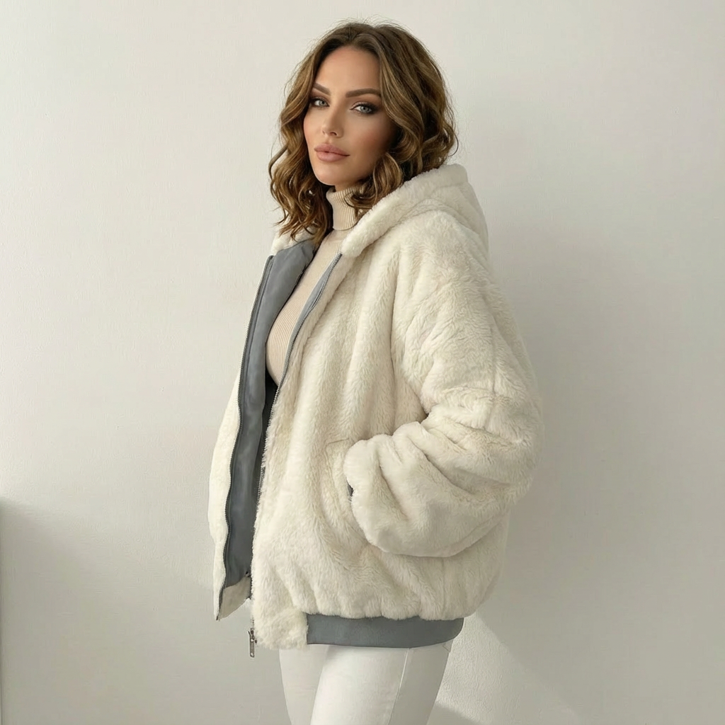 Luna | Reversible Teddy Bomber Jacket